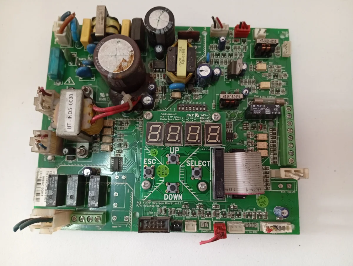 Placa Electrónica Aire Acondicionado DCI 4-6HP ODU CONTROLLER/ESZ P/N:467300104R-03/SW VERSION:360V2-A01/PCB 4-6HP ODU Main Board rev0.6