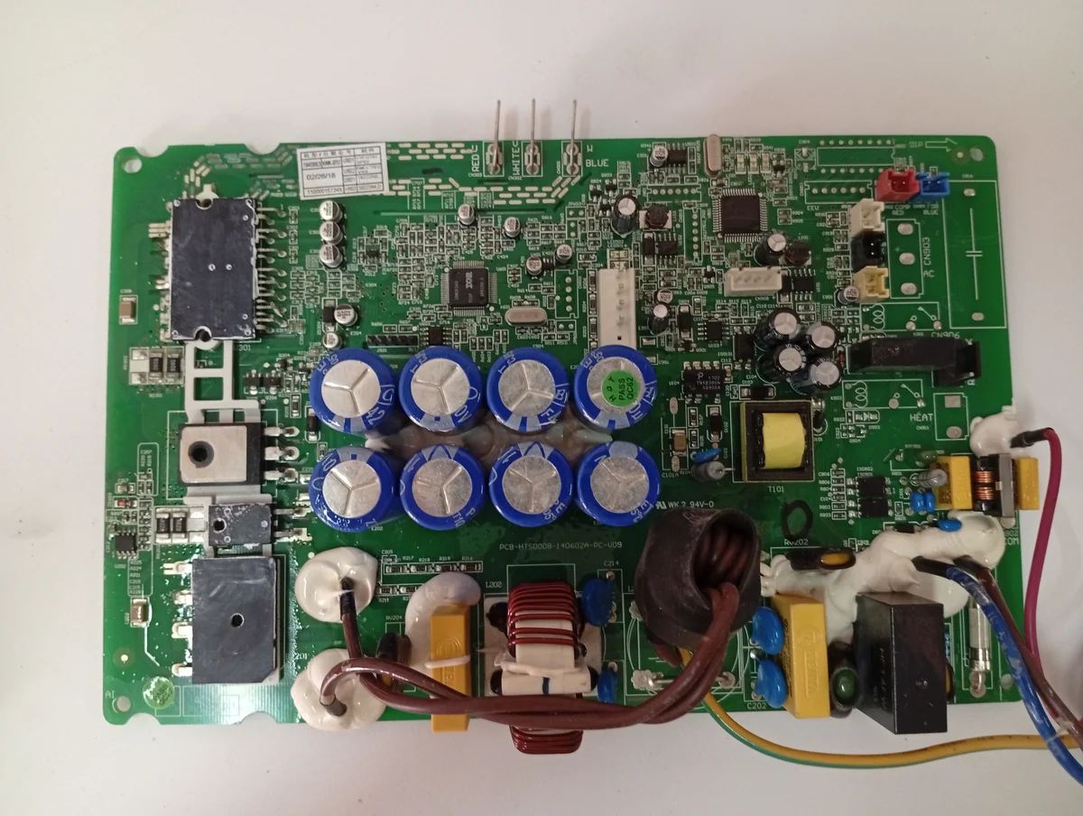 Placa Electrónica Aire Acondicionado PCB-HTSD008-140602A-PC-V09
