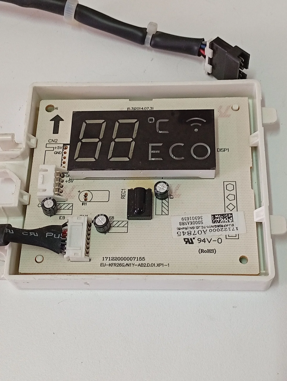 Placa Electrónica Aire Acondicionado 17122000007155/EU-KFR26G/N1Y-AB2.D.01.XP1-1/17122000A07845/EU-KFR26G/N1Y-TC.JD.GN.(RoHS)