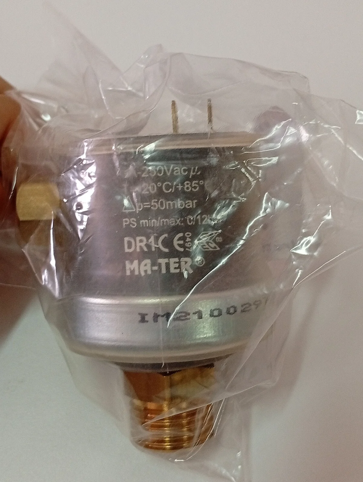 Placa Electrónica Aire Acondicionado ELECTRIC C5120371 DIFF-PRESS. SWITCH H2O "DR1" IM21002972 25/21